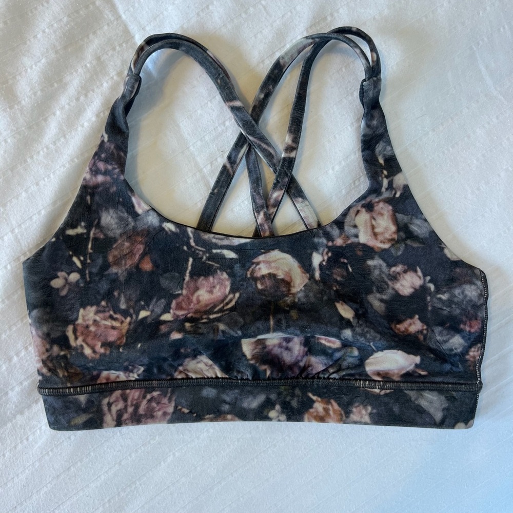 Lululemon floral sports bra
